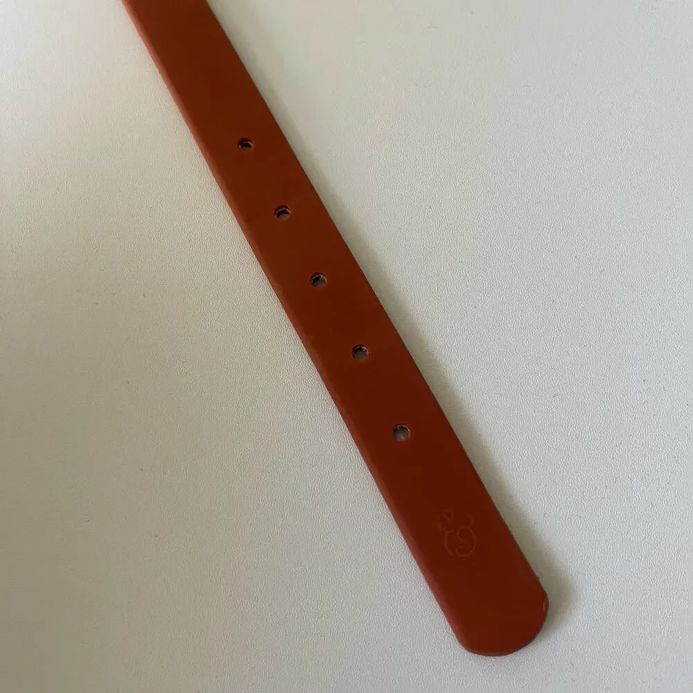 Lucy & Co Terracotta Red PVC Everyday Collar (S)